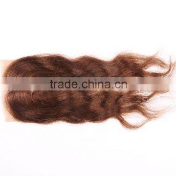 Brazilian lace closure 4*4 Brazilian virgin hair closure middle part brown hair