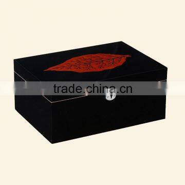 alibaba matt black custom logo printed wooden cigars boxes