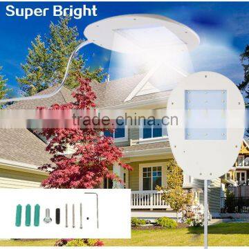 NEW Outdoor Lighting 4000MAH 12 15 18LED Solar Street Light Garden Pathway Wall Lamp LED Solar panel light garden decoration