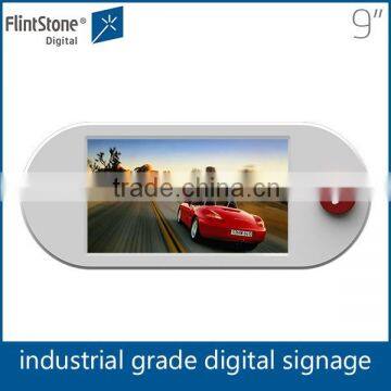 Flintstone 9 inch USB flash drive LCD digital signage display, marketing video display, advertising media player