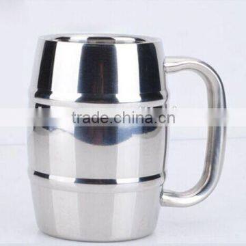 Double Wall Stainless Steel Barrel Mug of 16oz