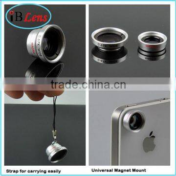 2015 Hot Products for Phone Accessory! Magnetic 3 in 1camera Lens Wide Angle+ Macro+ Fisheye Lens Camera Lens for Mobile Phone photo-3
