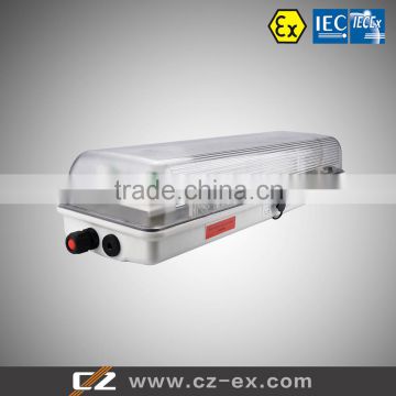 ATEX IECEX certified ZONE 2 Explosion proof GRP fluorescent lighting fixture Plastic