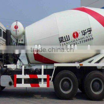 Tri-axle concrete mixer semi trailer