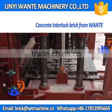 WANTE BRAND QT4-18 Concrete Interlocking Block Brick Making Machine Line From Factory photo-2