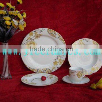 YF78011 porcelain dinnerware set in 20pcs