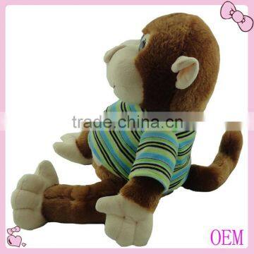 2016 New Designed Stuffed Plush Monkey Toys With T-shirt and Big Eyes photo-3