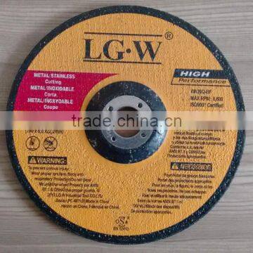 H544 180mm Black Resin Deoressed Center Grinding Wheel for Inox/metal photo-4