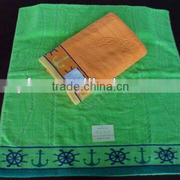 plain dyed promotion velour jacquard beach towel