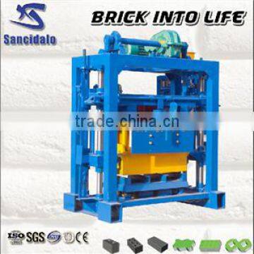 QTJ 4-40 Cement Block Making Machine, Concrete Blocks Making Machinery, Small Hollow Brick Machine Suitable For Home