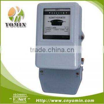 ISO 9001 Factory YEM082RPThree Phase Wire Electromechanical Energy Meter, Active Meter / Counter Energy Meter