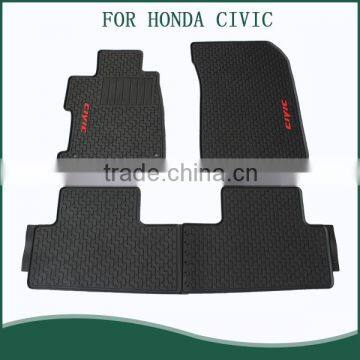 Wholesale Customized Full Set Position PVC Rubber Auto Car Floor Mats For HONDA CIVIC