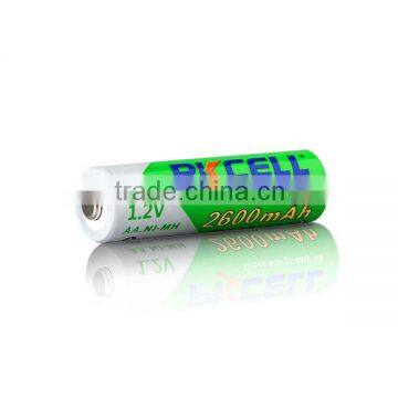 Factory Wholesales ni-mh aa 2600mah rechargeable battery 1.2v nimh 2600mAh 1.2V battery