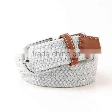 Top Grade High Stretch Braided Exercise Elastic Webbing Belt/elastic belt/woman elastic fashion belt