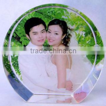 2D Wedding picture Crystal photo frame/frame for wedding gifts