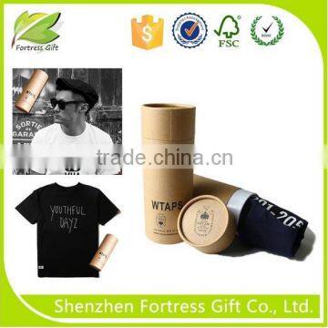 Factory cheap kraft paper t-shirt paper tube packaging                        
                                                Quality Choice