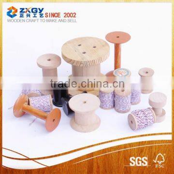 Natural tools sewing accessories wooden bobbin spool