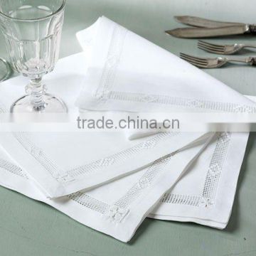 handmade hemstitch napkin