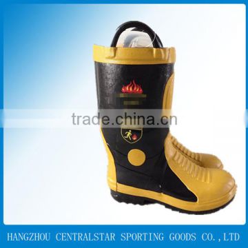 New development high quality men's firefighter rubber boots