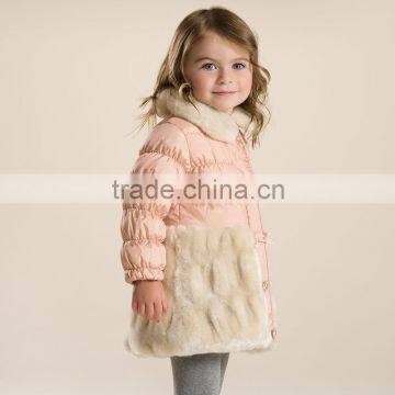 DB2768 dave bella 2015 winter infant coat baby padded jacket girls padded coat girls down coat down jacket