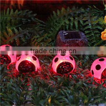 Solar Led Lights with colorful Lights Ladybug Design new products 2014 solar led light