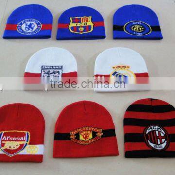 custom sport knitted beanie hat