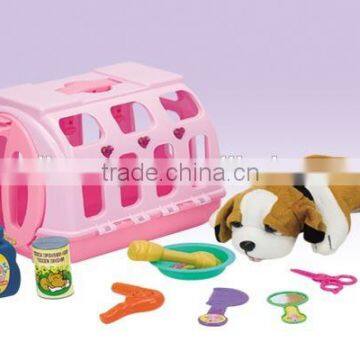 Vet Animal Cage With Dog and Care Set