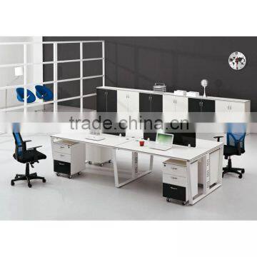 4-seater office workstation for small office