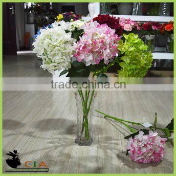 Artificial Flower Decoration Table Centerpiece , Artificial Fabric Flower Hydrangea Wedding Decor