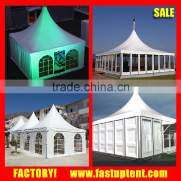 Classic Party Tent Transparent Glass Wall ABS Wall Panel Pagoda Tent