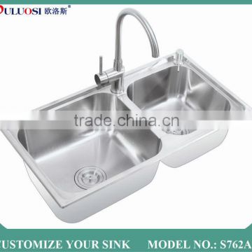 fashion design stock product Professional factory produced cast iron sink S762A