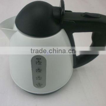 1.2Liter eletronic kettle/kettle with stainless steel/1.2 L small plastic electric kettle