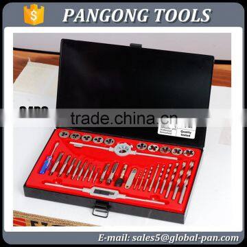 TUNGSTEN brand DIN standard 34pc Tap, Die & Drill Bit Set