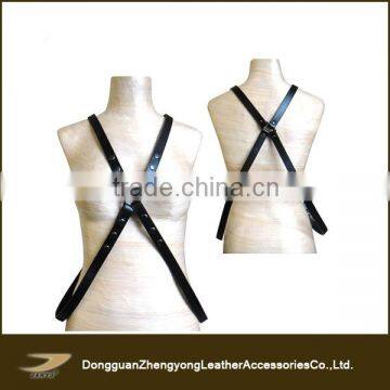 hottest style cross body leather harness for women