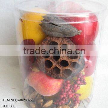 2015 High Quality Artificial artificial fruits packed in PVC box for harvest decoration