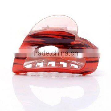 Customized transparent plastic large hair claw