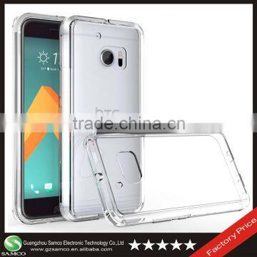 Samco Shockproof Dustproof Scratchproof Transparent PC+TPU Phone Cover For HTC One M10