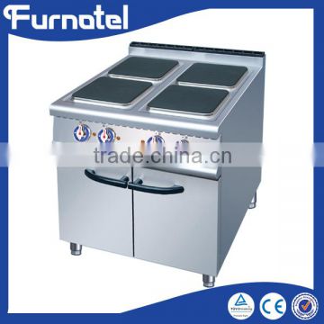 Commercial Kitchen Equipment Electric 4 Hot-plate Cooker & Cabinet