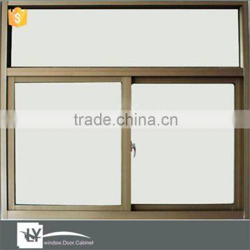 simple design double glass sliding window