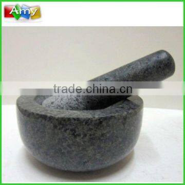 SM776 granite stone mortar and pestle