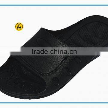 Good quality new type black color pvc foamed injection esd shoes slipper