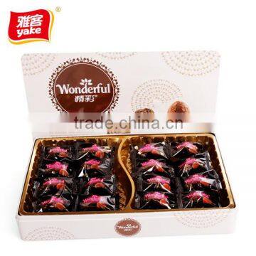 Yake kinder chocolate in box with truffle shape