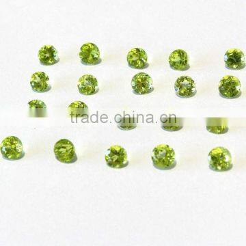 Best AAA Quality Peridot loose Round Faceted Gemstone, Top Quality Gemstones