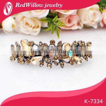 Factory supply luxury diamond metal hair barrettes