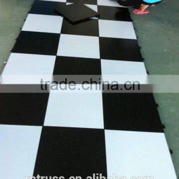 portable flooring PVC resin dance floor for outdoor use