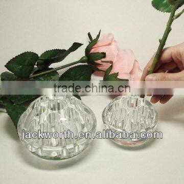 Garden vase used glass flower frog
