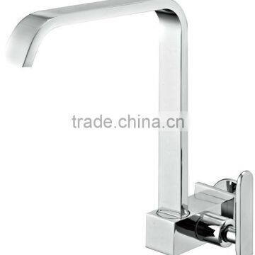 Factory Supplier, wall mounted single cold kitchen tap, single cold tap, single lever kitchen mixer, one hanlde kitchen spigot