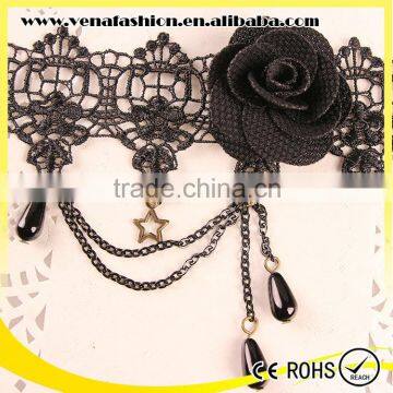 Black Rose Lace Girls Fashion New Design Anklet photo-2