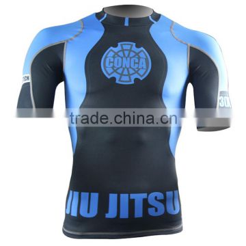 moisture wicking custom printed running jersey for men