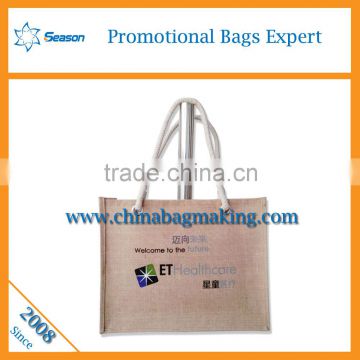 Wholesale Shopping tote handbag good price jute gunny bags jute jute sack bag